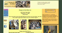 Desktop Screenshot of keeperofthewild.org
